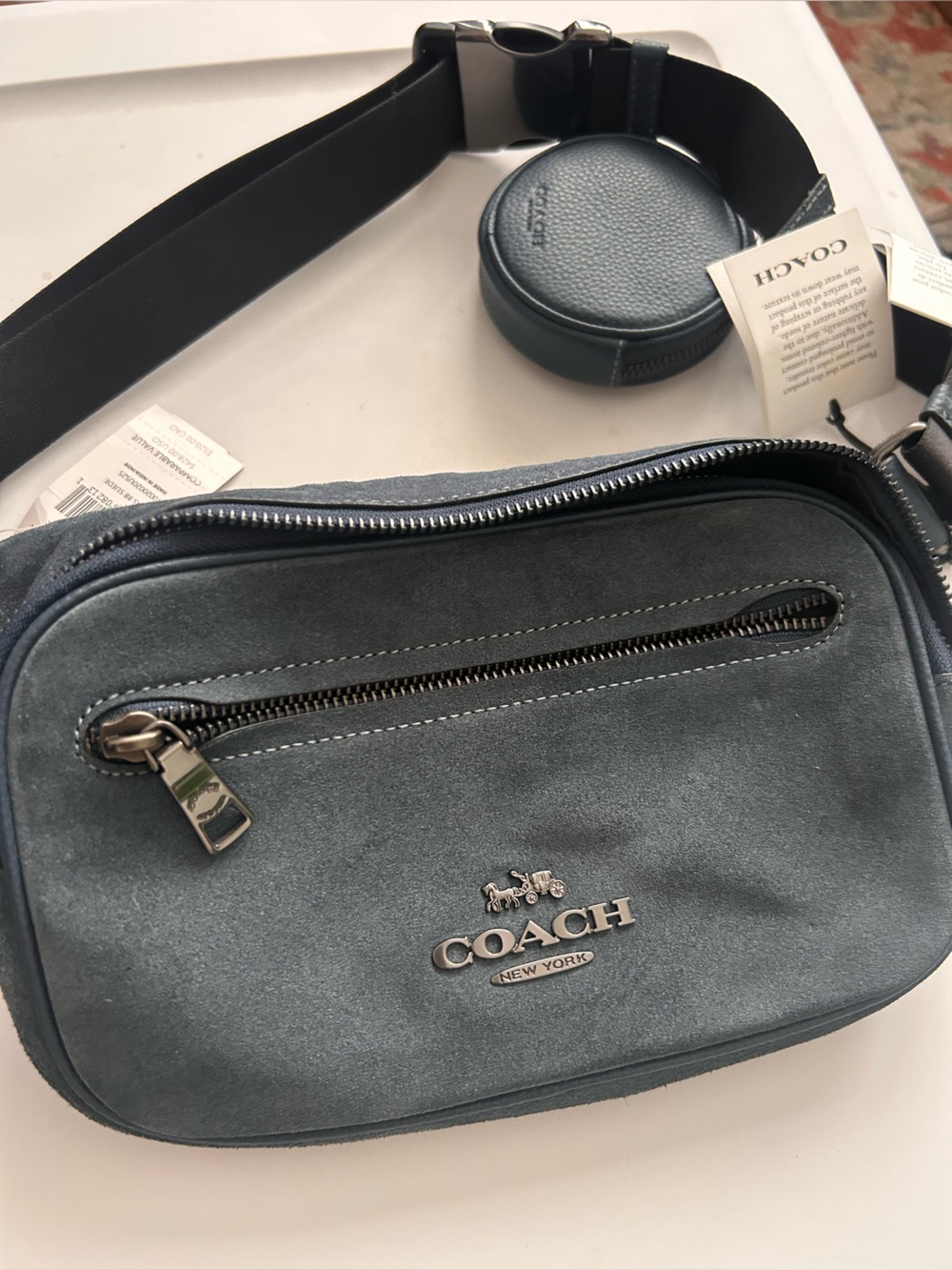 Coach Men's Crossover in Slate Navy